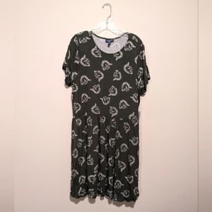 Womens Size 2X Modcloth Enemble Observation Dinosaur Dress NWT